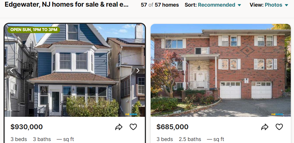 집사기 뉴저지 에지워터 Edgewater NJ 사진