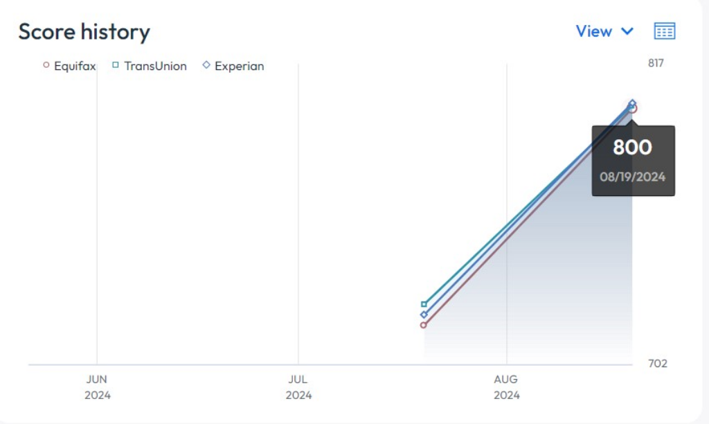 고쳐진 신용점수 