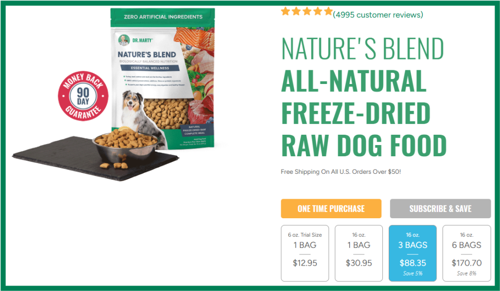 Dr. Marty 닥터 마티_강아지 사료 선택하기